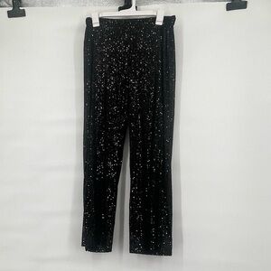 Studio 1886 black sequin wide leg pants